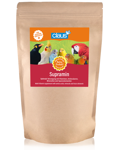 Claus Supramin - supplément vitaminé pour perruches 500g de ParrotPlanet.fr