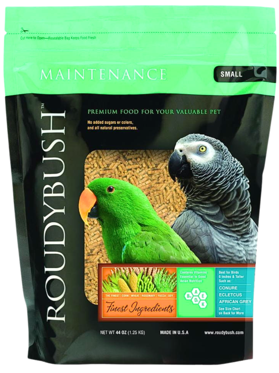 RRoudyBush Maintenance Small 0,628kg - Granulat Naturalny dla amazonek, żako i innych większych i średnich papug od ParrotPlanet.pl