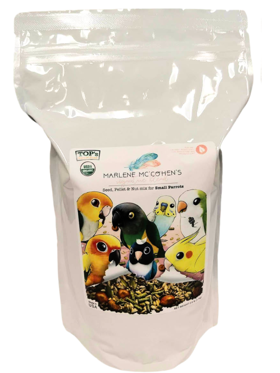 TOP’s by Marlene Mc’Cohen – mélange BIO de graines et granulés pour petits perroquets, 1,13 kg ParrotPlanet.fr