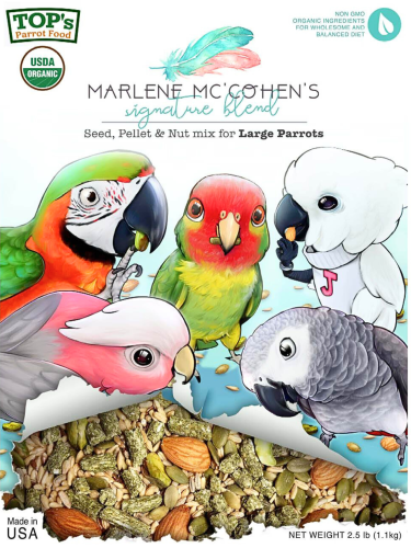 Top's by Marlene Mc`Cohens - Organiczny mix ziarna z granulatem dla dużych Papug 1,13kg  od ParrotPlanet.pl