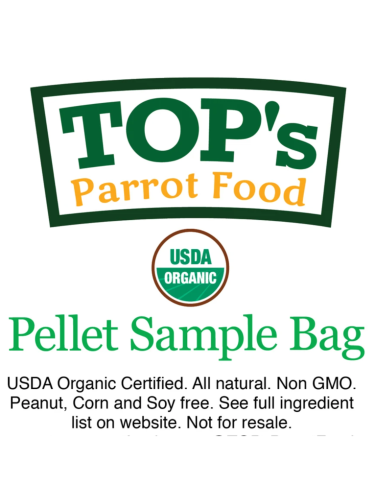 TOP's Parrot Pellets for All Size HookBills - Organiczny granulat Top's dla wszystkich gatunków PaPug 56g -PRÓBKA od ParrotPlanet.pl
