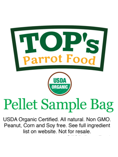TOP's Parrot Pellets for All Size HookBills - Organiczny granulat Top's dla wszystkich gatunków PaPug 56g -PRÓBKA od ParrotPlanet.pl