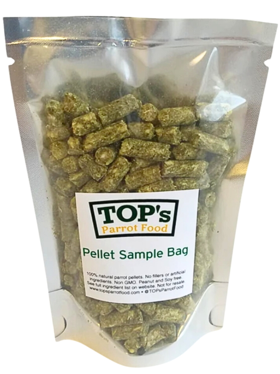 TOP's Parrot Pellets for All Size HookBills - Organiczny granulat Top's dla wszystkich gatunków PaPug 56g -PRÓBKA od ParrotPlanet.pl