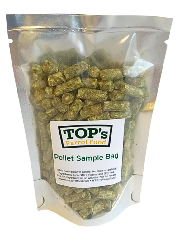 TOP's Parrot Pellets for All Size HookBills - Organiczny granulat Top's dla wszystkich gatunków PaPug 56g -PRÓBKA od ParrotPlanet.pl
