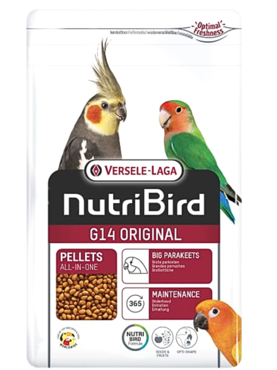 Versele Laga NutriBird G14 Original-maintenance 1kg - granulat dla nimf i innych średnich papug  od ParrotPlanet.pl