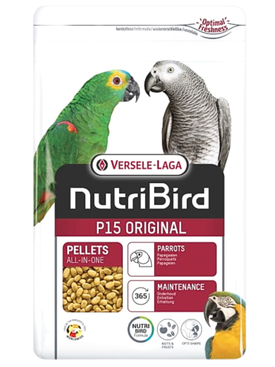 Versele Laga NutriBird P15 Original maintenance 10kg - granulat dla dużych papug od ParrotPlanet.pl