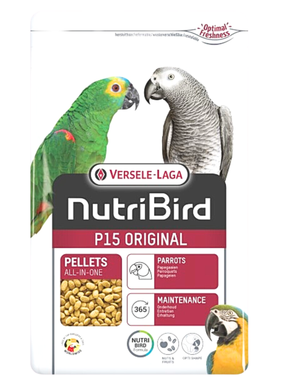 Versele Laga NutriBird P15 Original maintenance 1kg - granulat dla dużych papug od ParrotPlanet.pl