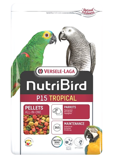 Versele Laga NutriBird P15 Tropical-maintenance 1kg - granulat dla dużych papug od ParrotPlanet.pl