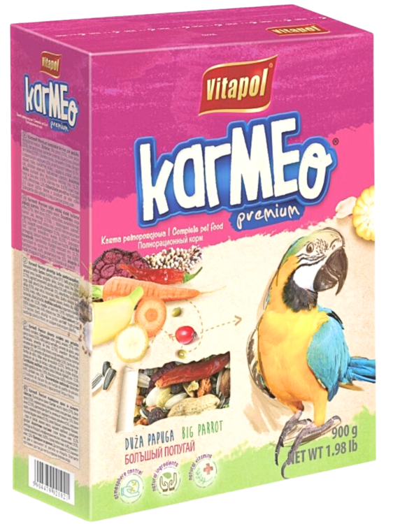 Vitapol Karmeo - Pełnowartościowy pokarm dla papug 900g od ParrotPlanet.pl