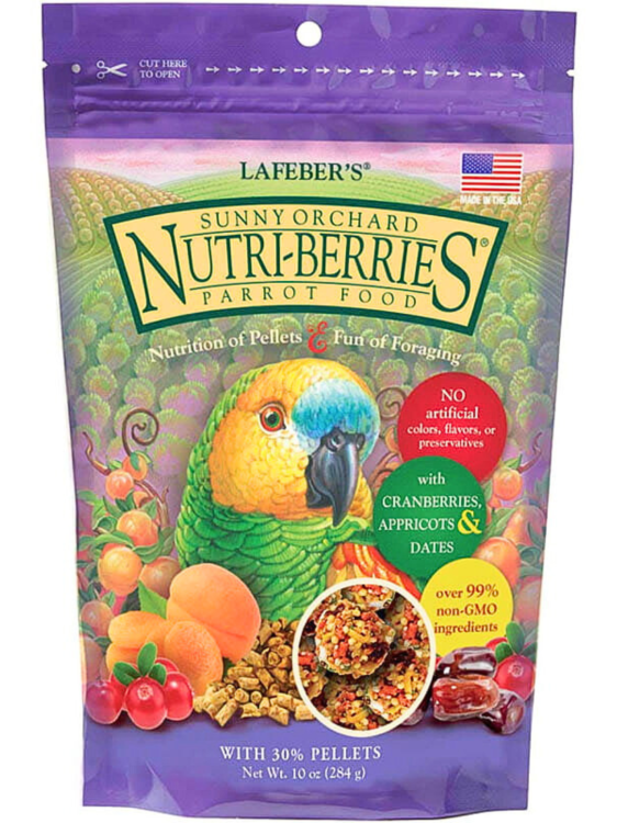 Lafeber NutriBerries Sunny Orchard- Pokarm w kształcie kuleczek dla średnich i dużych papug 284g od ParrotPlanet.pl
