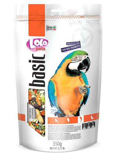 LoLo Pets BASIC 350g pokarm dla DUŻYCH PAPUG od ParrotPlanet.pl