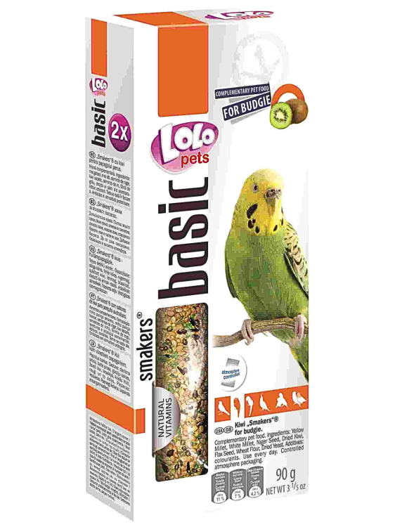 LoLo Pets Basic -Smakers KIWI DEDYKOWANY DLA FALISTEJ 90g od parrotplanet.pl