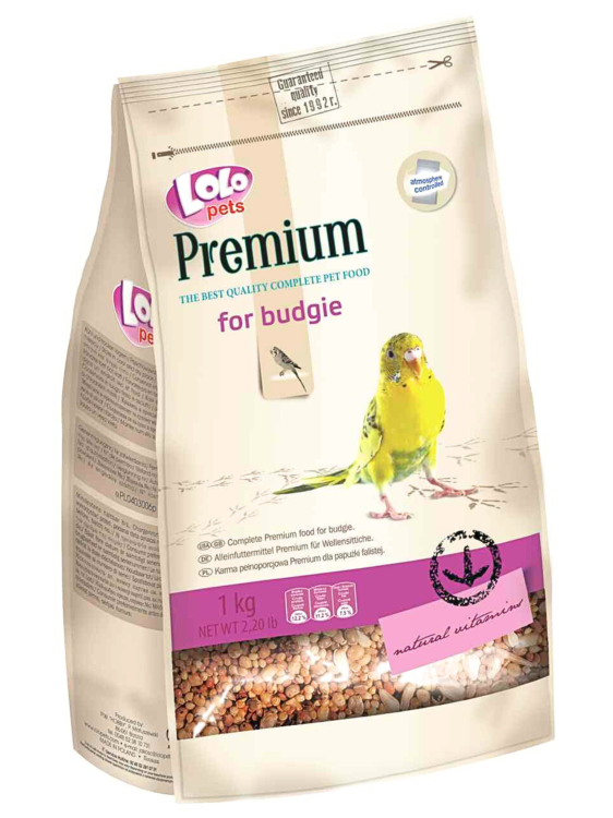 LoLo Pets PREMIUM 1kg pokarm dla papużek falistych od ParrotPlanet.pl