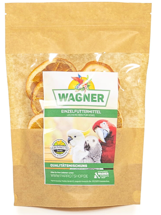 Wagner's - Suszone Plasterki Pomarańczy dla papug 150g od ParrotPlanet.pl