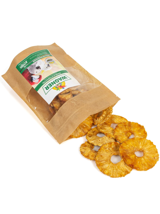 Wagner's - Suszone Plasterki Ananasa dla papug 100g od ParrotPlanet.pl