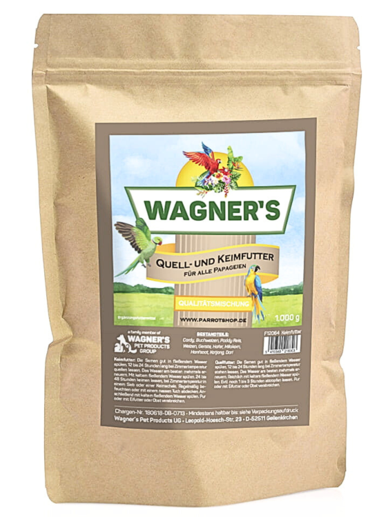 Mieszanka do kiełkowania dla papug Wagner's 1kg od ParrotPlanet.pl