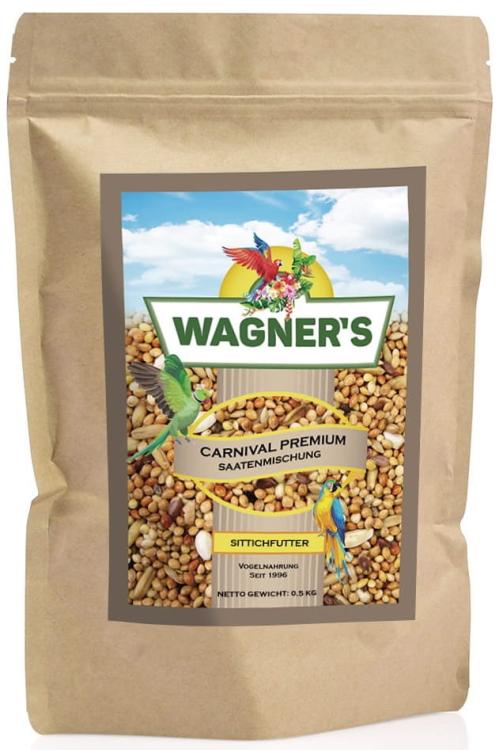 Wagner's Parakeet Food Carnival Premium - Zbilansowany pokarm dla papużek falistych i innych małych papug 500g  od ParrotPlanet.pl