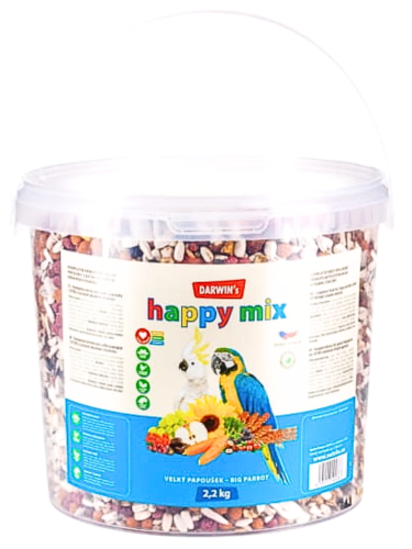 Nutrin Darwin's Big Parrot Happy MIX - wzbogacony pokarm dla dużych papug 2,2 kg od ParrotPlanet.pl