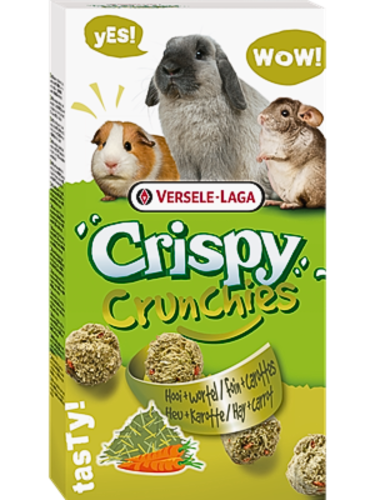 Versele Laga - Crunchies Foin et Carotte - Biscuits Croquants pour Lapins 75 g de ParrotPlanet.fr