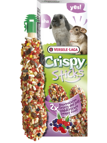 Sticks Rabbits-Chinchillas Forest Fruit – Wypiekane Kolby z Owocami Leśnymi dla Królików i Szynszyli, 110g od ParrotPlanet.pl