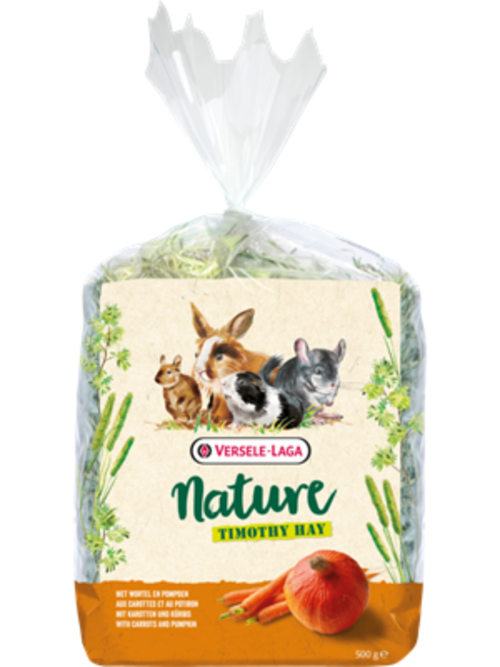 Versele Laga – Timothy Hay Carrot & Pumpkin – Tymotka Łąkowa z Marchewką i Dynią dla Królików i Gryzoni, 500 g od ParrotPlanet.pl