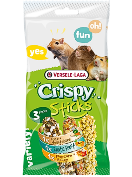 Versele Laga – Sticks Omnivores Triple Variety Pack – Kolby dla Gryzoni, 3 Smaki, 160 g  od ParrotPlanet.pl
