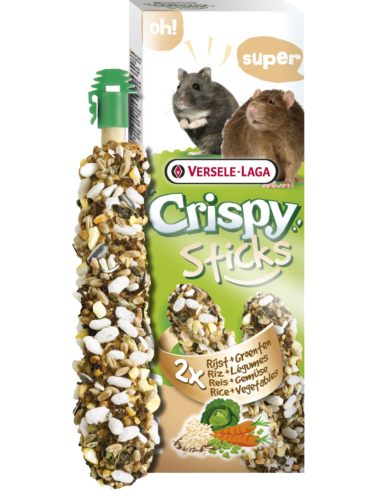Versele Laga – Sticks Hamsters-Rats Rice & Vegetables – Kolby z Prażonym Ryżem dla Chomików i Szczurów, 110 g od ParrotPlanet.pl