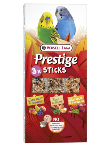 Versele Laga - Prestige Sticks Small Parakeets Triple Variety Pack 90g - mix 3 kolb dla małych papużek od ParrotPlanet.pl