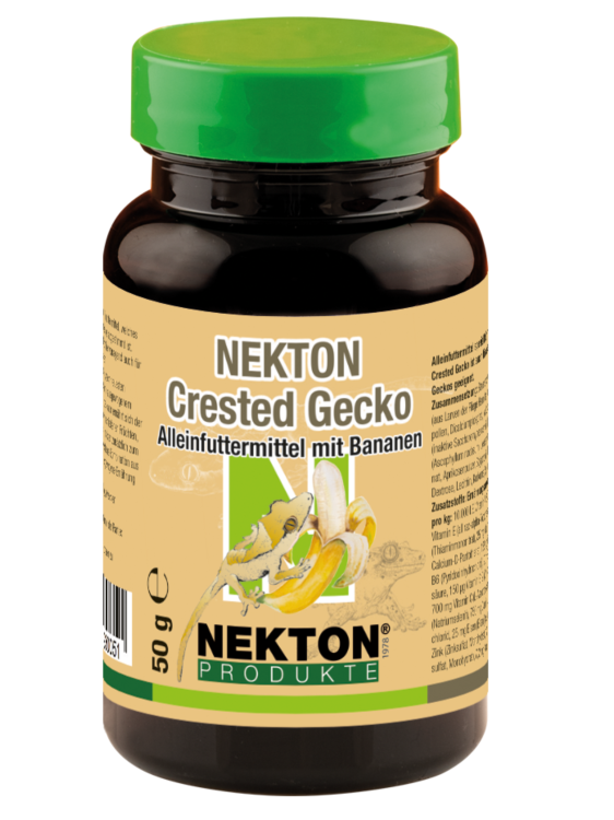 NEKTON Crested Gecko z bananem - Zbilansowana karma dla gekonów orzęsionych z bananem 50g od ParrotPlanet.pl
