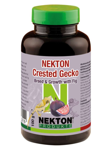 NEKTON Crested Gecko Breed &amp; Growth with Fig - pokarm dla gekonów orzęsionych w fazie rozrodu i wzrostu z dodatkiem fig 100g od ParrotPlanet.pl