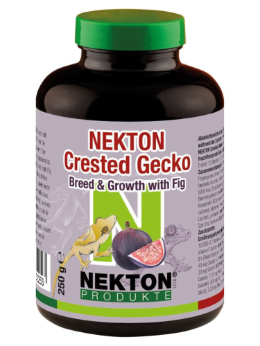 NEKTON Crested Gecko Breed &amp; Growth with Fig - pokarm dla gekonów orzęsionych w fazie rozrodu i wzrostu z dodatkiem fig 250g od ParrotPlanet.pl