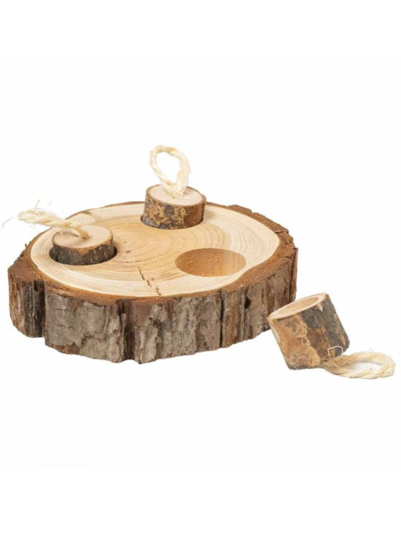 Bark Wood Puzzle – Papuzie Puzzle z Naturalnego Drewna od ParrotPlanet.pl