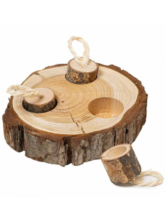 Bark Wood Puzzle – Papuzie Puzzle z Naturalnego Drewna od ParrotPlanet.pl
