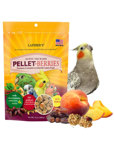 Lafeber Pellet-Berries Sunny Orchard - Pokarm w kształcie kuleczek dla małych i średnich papug 284g