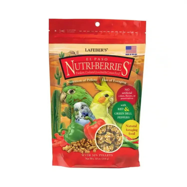 Lafeber Nutri-Berries El Paso Cockatiel - Pokarm w kształcie kuleczek dla małych i średnich papug 284g od ParrotPlanet.pl