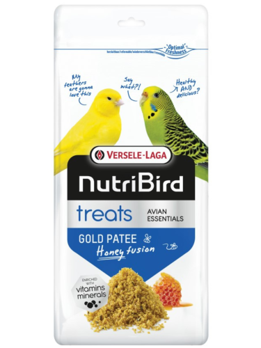 Versele Laga NutriBird Treats Gold Patee Honey Fusion 250g – Miodowy przysmak dla małych i średnich papug od ParrotPlanet.ppl