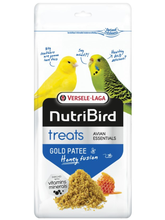 Versele Laga NutriBird Treats Gold Patee Honey Fusion 250g – Miodowy przysmak dla małych i średnich papug od ParrotPlanet.ppl