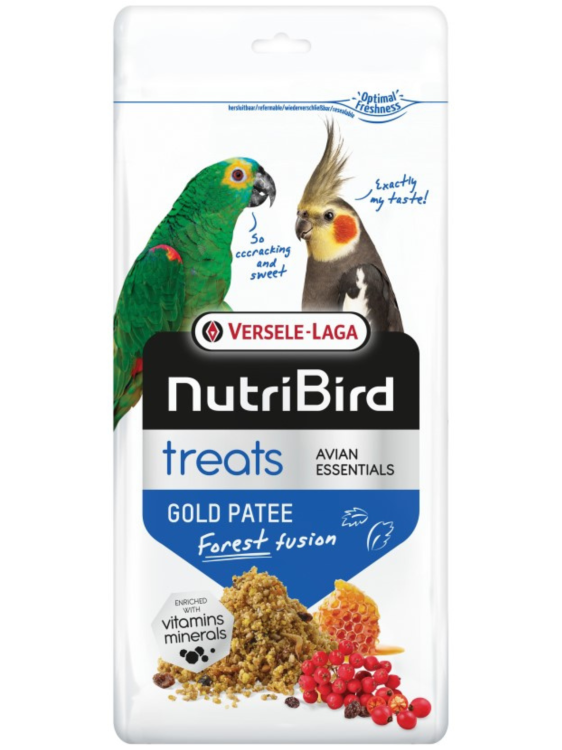 Versele Laga NutriBird Treats Gold Patee Forest Fusion 250g – Przysmak z owocami leśnymi dla małych i średnich papug od ParrotPlanet.pl