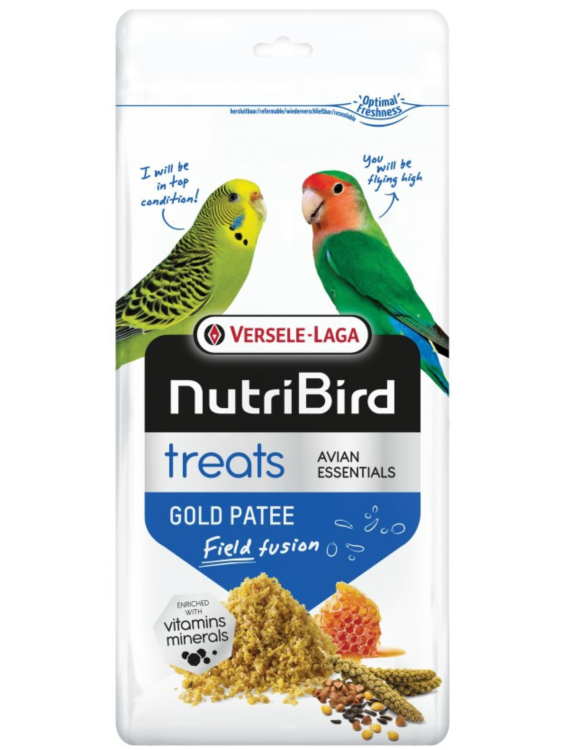 Versele Laga NutriBird Treats Gold Patee Field Fusion 250g – Przysmak "Skarby Pól" dla małych i średnich papug od ParrotPlanet.pl