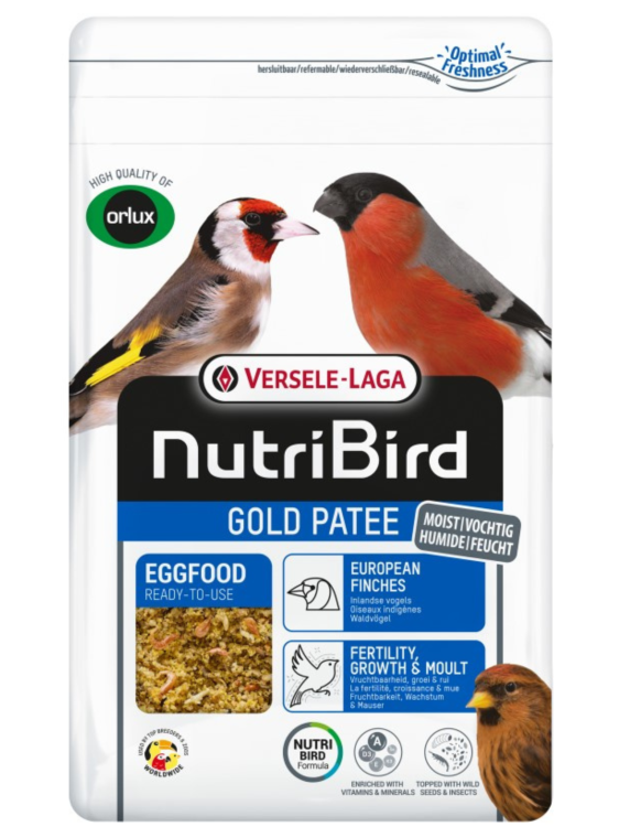 Versele Laga NutriBird Gold Patee European Finches 1kg – Pokarm jajeczny dla tropikalnych łuszczaków  od ParrotPlanet.pl