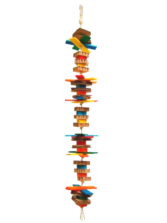 Jumpy Jumper Large – Drewniana Zabawka dla Papug od ParrotPlanet.pl