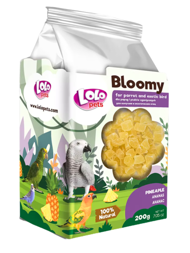 LoLo Pets Bloomy Ananas dla Papug i Ptaków Egzotycznych 200g od ParrotPlanet.pl