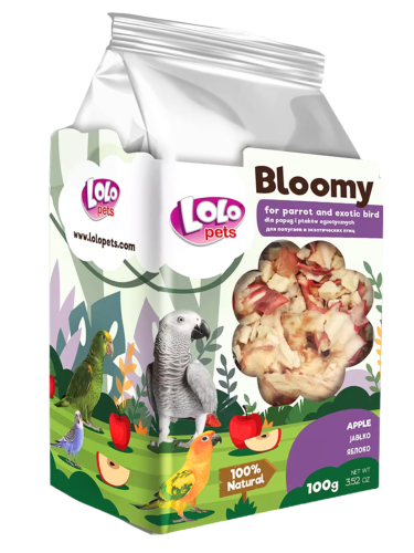 LoLo Pets Bloomy Jabłko dla Papug i Ptaków Egzotycznych 100g od ParrotPlanet.pl