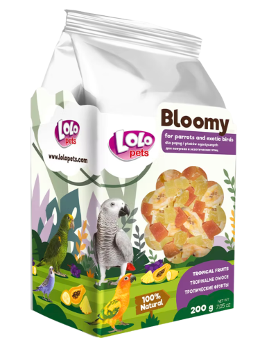 LoLo Pets Bloomy Owoce Tropikalne dla Papug i Ptaków Egzotycznych 200g od ParrotPlanet.pl