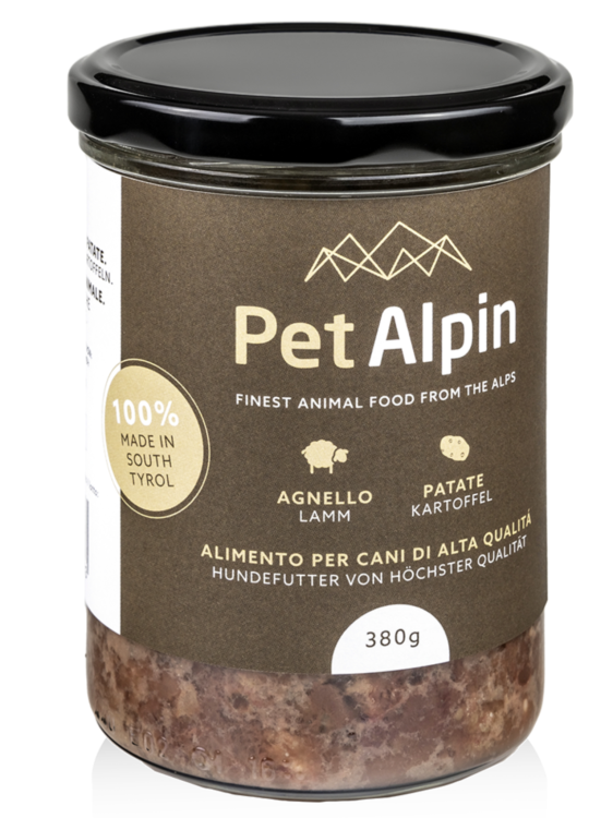 Pet Alpin: Jagnięcina i Ziemniak – Naturalna Karma Dla Psów 380 g od ParrotPlanet.pl