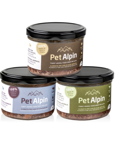 Pet Alpin – Zestaw najlepszych karm dla psa z Południowego Tyrolu 3x 180g od ParrotPlanet.pl