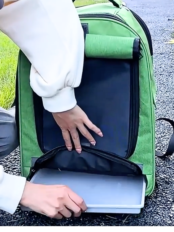 Plecak do transportu papug zielony rozm. L- dla średnich papug (amazonki, żako) i mniejszych (nimfy) od ParrotPlanet.pl