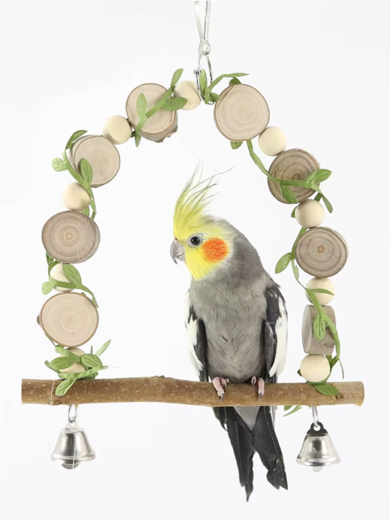 Huśtawka z listkami - dla średnich papug od ParrotPlanet.pl