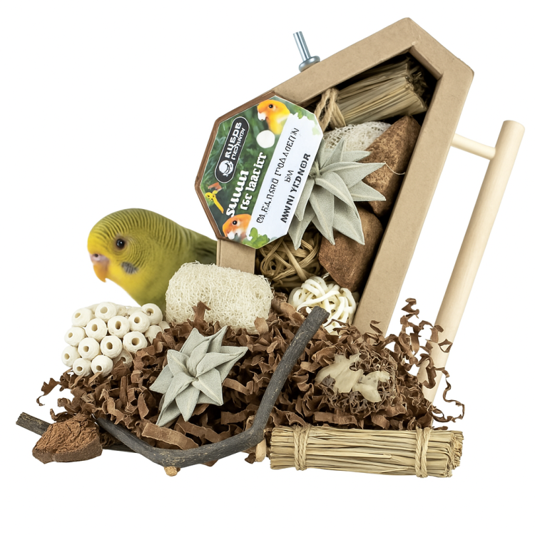 Triangle Foraging &amp; Play Corner – Naturalna Zabawka i Strefa Zabaw dla Papug od ParrotPlanet.pl