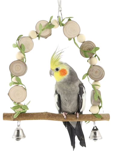 Huśtawka z listkami - dla średnich papug od ParrotPlanet.pl